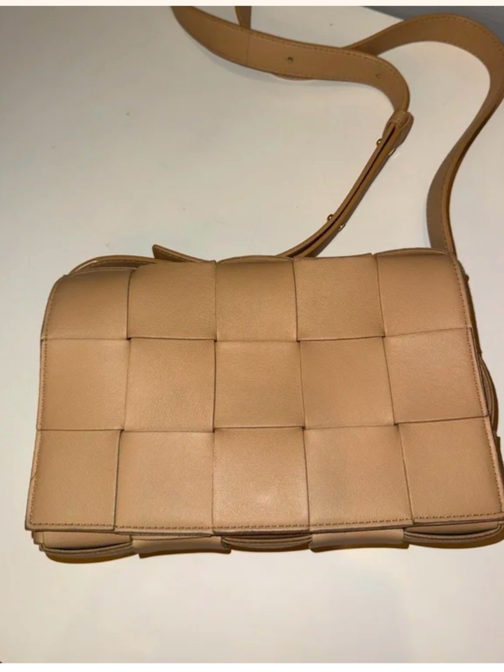 Bottega Venetta almond cassette bag- like new!